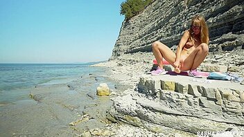 Awesome Kinky Nudist Girl In Sunglasses Sucks & Rides A Huge Dildo In  Public Beach - Sasha Bikeyeva